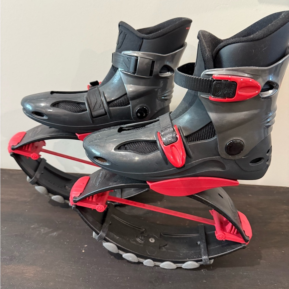 Black and Red Kangoo Jumps - Jump Boots